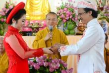 Ấm áp và ý nghĩa trong lễ hằng thuận của hai Phật tử chùa Giác Ngộ