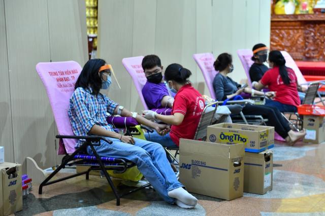 Chùa Giác Ngộ: 263 người tham gia hiến máu nhân đạo ngày 12-6-2021