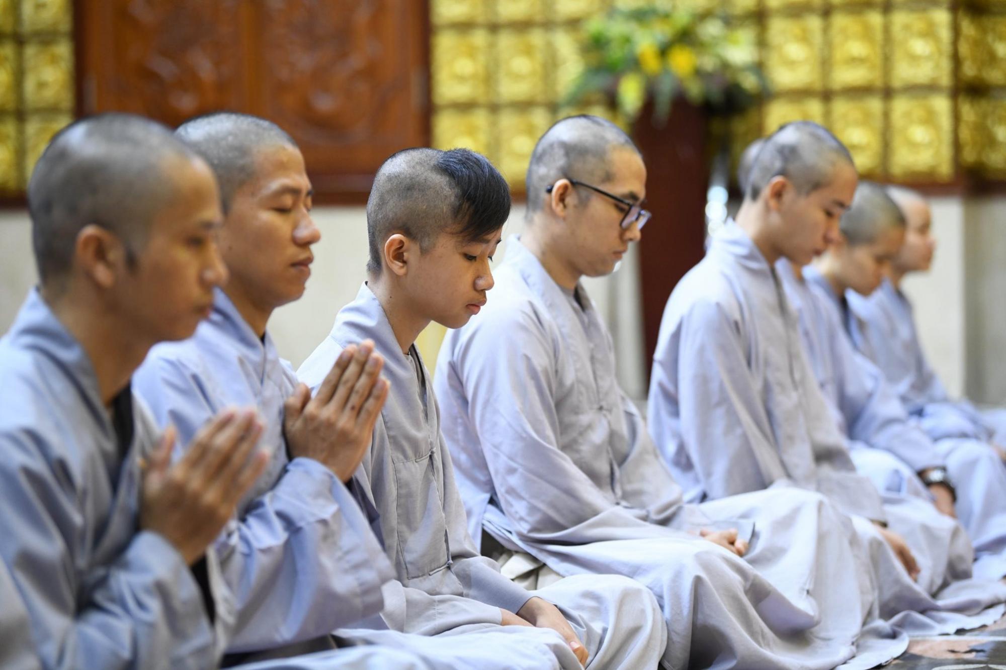 Lễ Xuất gia cho 11 Phật tử vào Rằm tháng 7 Kỷ Hợi (15-08-2019) tại Chùa Giác Ngộ